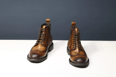 Botas de Cuero Casual para Hombre con Suela Gruesa y Estilo Moderno - Image 11