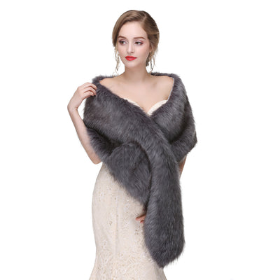 Estola de Piel de Zorro para Novia - Chal Elegante Invierno - Image 13