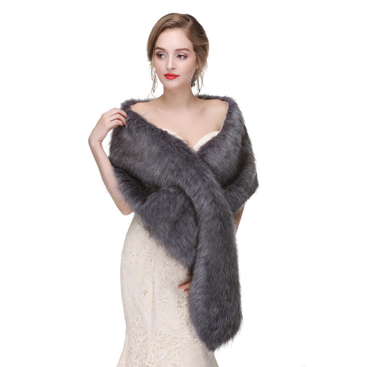 Estola de Piel de Zorro para Novia - Chal Elegante Invierno - Image 13