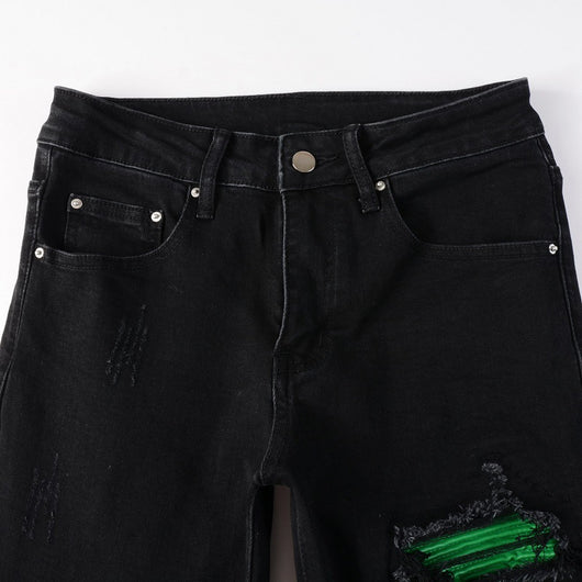 Jeans Green Patch con Lavado American Street - Image 4