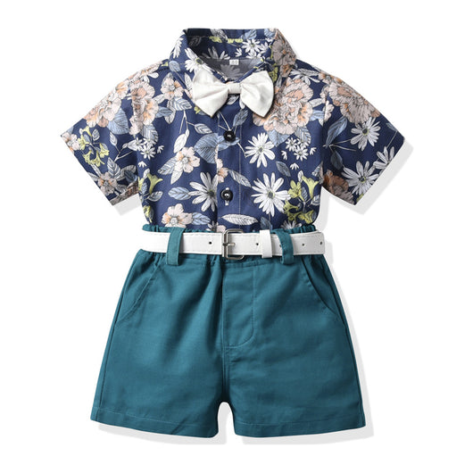 Conjunto Infantil: Pantalón Corto Casual con Cinturón - Image 3