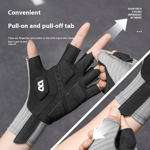 Guantes de Ciclismo sin Dedos con Absorción de Impactos y Transpirabilidad