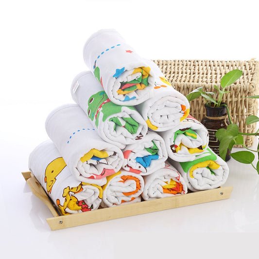 Toalla de Baño Infantil Doble Capa con Estampado Cartoon