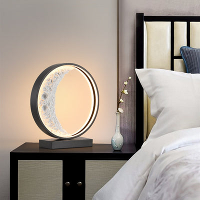 Lámpara de Mesa Nórdica Diseño Luna Creciente para Dormitorio