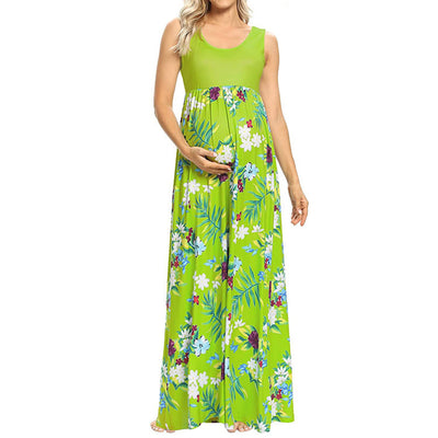 Vestido de Maternidad con Estampado y Costura Clásica - Image 2