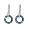 Austrian Crystal S925 Plateado Universe Ring With Diamond Ear Hook Earrings BB color