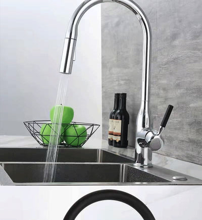 Grifo de Cocina Gris Grafito con Caño Extraíble y Doble Salida de Agua - Image 18