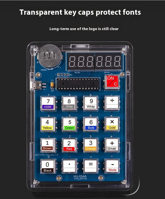 Kit DIY Calculadora con Microcontrolador de Chip Único y Pantalla Digital - Image 21