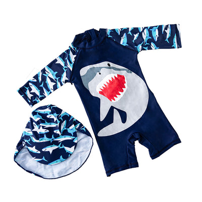 Traje de Baño Infantil Protector Solar con Sombrilla Integrada - Image 4
