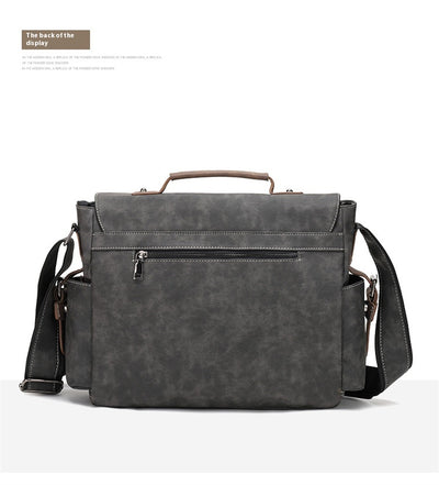 Bolso Bandolera de Cuero PU Retro para Hombre - Estilo Casual Trendy - Image 16