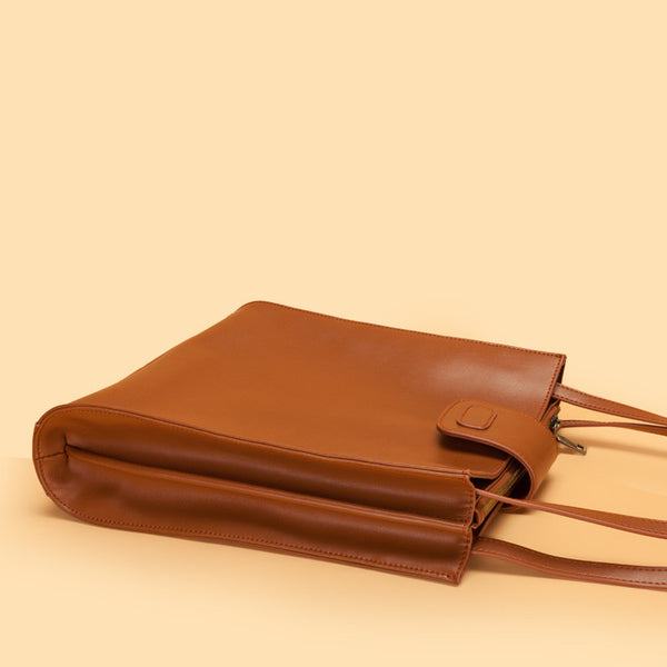 Bolsa Tote Ejecutiva de Cuero Premium con Gran Capacidad