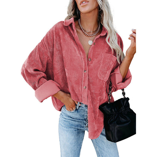 Chamarra Casual para Mujer de Solapa con Color Sólido - Otoño e Invierno - Image 15