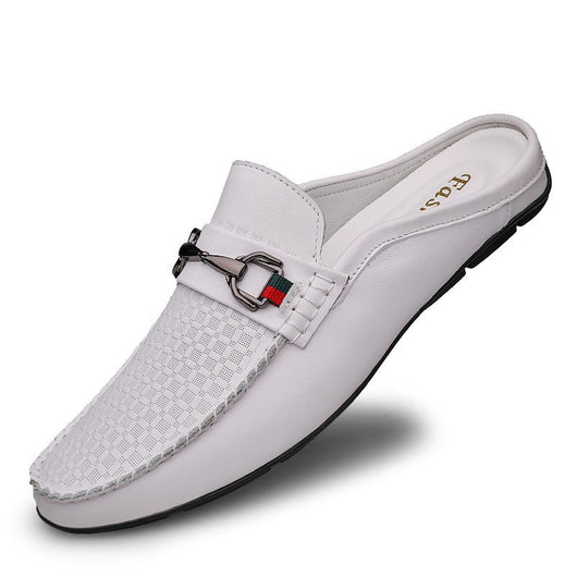 Pantuflas Hombre Cuero Casual - Mocasines Cómodos Sin Cordones - Image 7