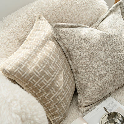 Funda de Cojín para Sofá en Tono Avena - Elegancia Neutral para tu Sala - Image 8