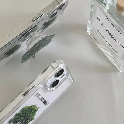 Funda Transparente Árbol Verde para Celular - Protección con Estilo Personalizado - Image 7