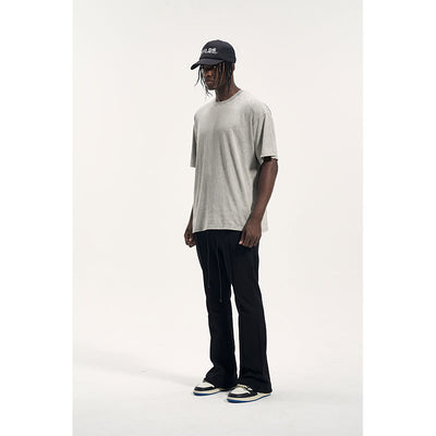 Traje Casual Negro Personalizado con Pantalones de Sudadera para Hombre - Image 4