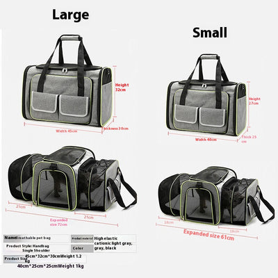 Transportín Felino Extensible Portátil con Ventilación Mejorada - Image 3