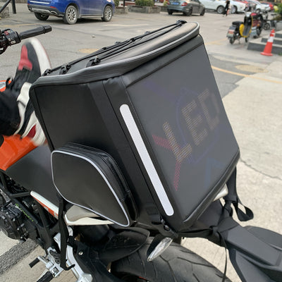 Bolsa Trasera para Moto con Pantalla LED Personalizable DIY