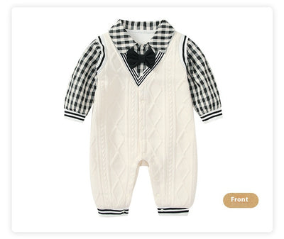 Jumpsuit Universitario Otoño para Bebé con Efecto Dos Piezas - Image 8