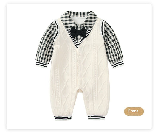 Jumpsuit Universitario Otoño para Bebé con Efecto Dos Piezas - Image 8