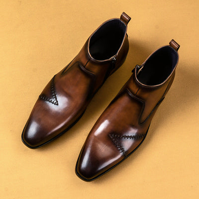 Botas Altas de Cuero Británico Confeccionadas a Mano - Image 11