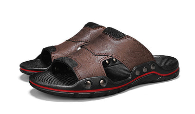 Sandalias Hombre Cuero Genuino Antideslizantes - Chanclas Outdoor Cómodas - Image 23
