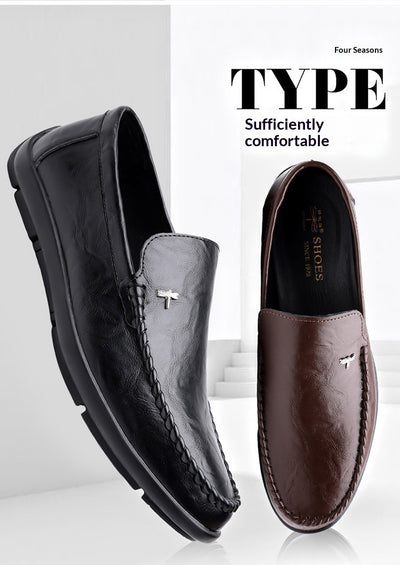 Zapatos Casuales de Cuero Transpirable para Hombre con Suela Suave - Image 32
