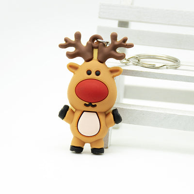 Llavero Navideño con Diseño Festivo - Papá Noel, Reno y Árbol - Image 29