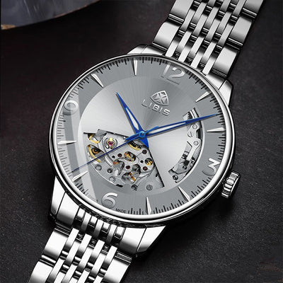 Reloj Automático de Acero Inoxidable Resistente al Agua con Esfera Luminosa - Image 10