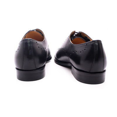 Zapatos Oxford de Cuero Grabados para Hombre - Estilo Brogue Británico - Image 18