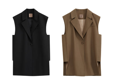 Chaleco Blazer Mujer Estilo Occidental con Hombros Anchos - Image 9