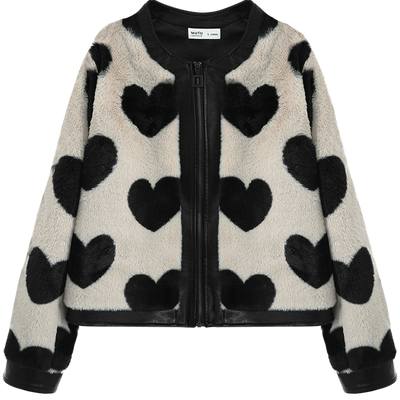 Chaqueta Acolchada con Diseño de Corazón y Forro de Lana para Mujer - Image 4