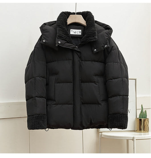 Chaqueta Acolchada Suelta con Capucha en Algodón - Image 16