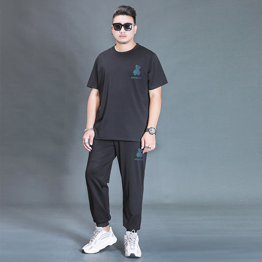 Conjunto Deportivo Oversized: Camiseta y Pantalón Holgado para Comodidad Total