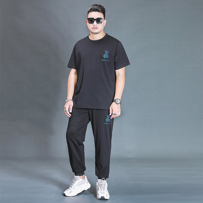 Conjunto Deportivo Oversized: Camiseta y Pantalón Holgado para Comodidad Total