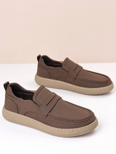 Zapatos de Cuero para Hombre sin Cordones con Suela Suave - Image 17