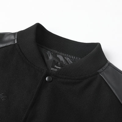 Chaqueta Bomber Retro Americana con Bordados y Costuras Artesanales - Image 23