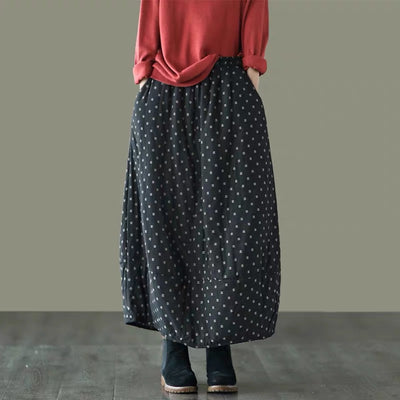 Falda Elástica Estampada Talla Grande para Mujer - Image 11