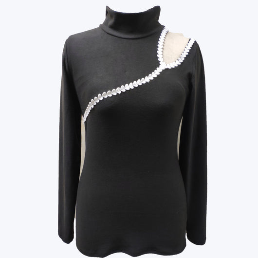 Blusa Sexy Ajustada con Diseño de Corazón Calado y Encaje Delgado - Image 4