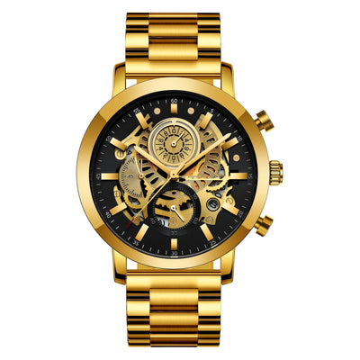 Reloj Multifuncional para Hombre con Diseño Calado y Calendario - Image 13