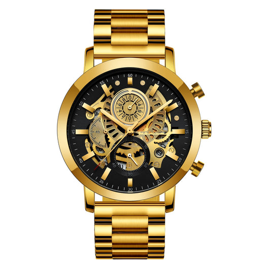 Reloj Multifuncional para Hombre con Diseño Calado y Calendario - Image 13