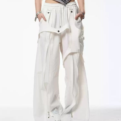 Pantalones Casuales con Diseño Patchwork Retro para Mujer - Primavera Verano - Image 3