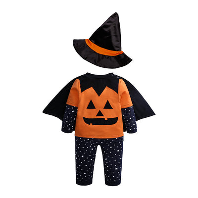 Disfraz de Calabaza para Bebé - Conjunto de 4 Piezas con Capa y Sombrero - Image 6