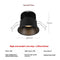 Warm Light 3000K Black 12W 75mm Hole Corui
