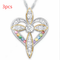 Fashion Love Heart Shaped Cross Pendant Love heart shaped cross 3PCS