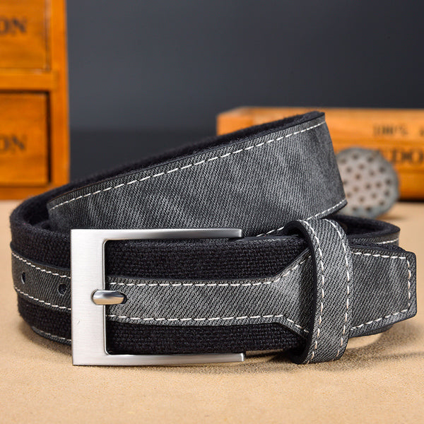 Cinturón de Lona Versátil para Hombre - Diseño Clásico Multiusos