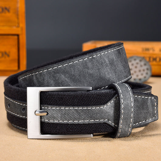 Cinturón de Lona Versátil para Hombre - Diseño Clásico Multiusos
