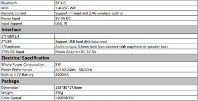 Proyector Portátil Inteligente M6S DLP Android 32GB - Image 7