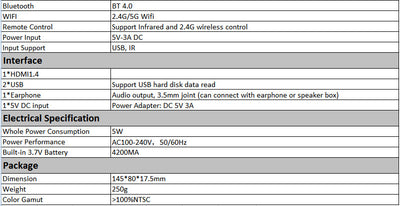 Proyector Portátil Inteligente M6S DLP Android 32GB - Image 15