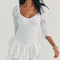 Vestido Largo con Bordados Manga Larga para Mujer